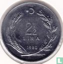 Turkije 2½ lira 1980 "FAO" - Afbeelding 1