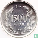 Turkey 1500 lira 1982 "FAO - World Food Day" - Image 1