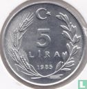 Turquie 5 lira 1985 - Image 1