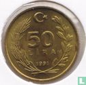 Turkije 50 lira 1991 - Afbeelding 1