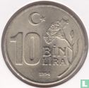 Turkije 10 bin lira 1994 "Winter Olympics in Lillehammer" - Afbeelding 1