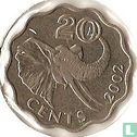 Swasiland 20 Cent 2002 - Bild 1