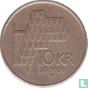 Norway 10 kroner 2001 (without star) - Image 1