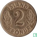 Islande 2 krónur 1962 - Image 2