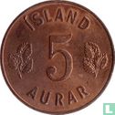 Island 5 Aurar 1966 - Bild 2