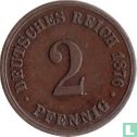 Empire allemand 2 pfennig 1876 (B) - Image 1