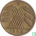 Empire allemand 10 reichspfennig 1924 (D) - Image 1