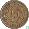 Duitse Rijk 10 reichspfennig 1924 (D) - Afbeelding 2