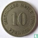 Duitse Rijk 10 pfennig 1900 (J) - Afbeelding 1