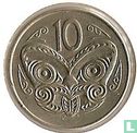 New Zealand 10 cents 1970 - Image 2