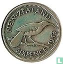 Nieuw-Zeeland 6 pence 1933 - Afbeelding 1