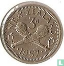 Nieuw-Zeeland 3 pence 1957 - Afbeelding 1