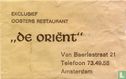 Exclusief Oosters Restaurant "De Oriënt" - Image 1