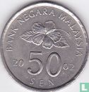 Maleisië 50 sen 2002 - Afbeelding 1
