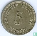 Empire allemand 5 pfennig 1874 (C) - Image 1