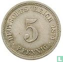 Duitse Rijk 5 pfennig 1874 (D) - Afbeelding 1