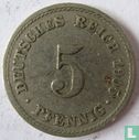 Duitse Rijk 5 pfennig 1905 (F) - Afbeelding 1