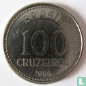 Brazil 100 cruzeiros 1986 - Image 1