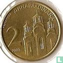 Serbie 2 dinara 2007 - Image 1