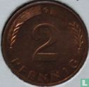 Germany 2 pfennig 1990 (G) - Image 2