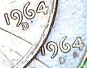 Verenigde Staten 1 cent 1964 (D - letter dicht bij het jaartal) - Afbeelding 3