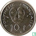 French Polynesia 10 francs 1993 - Image 2