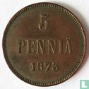 Finlande 5 penniä 1873 - Image 1