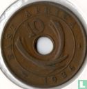 Afrique de l'Est 10 cents 1936 (sans marque d'atelier - type 2) - Image 1