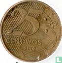 Brazil 25 centavos 2002 - Image 1