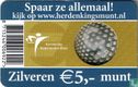Netherlands 5 euro 2005 (coincard - KNM) "60 years of peace and freedom in the Nederlands" - Image 2