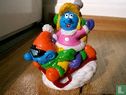 Smurf and Smurfette on sled - Image 1