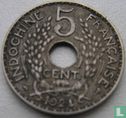 Frans Indochina 5 centimes 1924 - Afbeelding 1