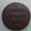Indes néerlandaises ½ stuiver 1822 (avec S) - Image 1