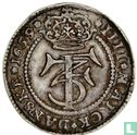 Denmark 1 krone 1659 (triangular ends of cross) - Image 1