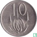 South Africa 10 cents 1989 - Image 2