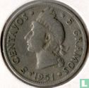 Dominican Republic 5 centavos 1951 - Image 1