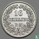 Denemarken 16 skilling rigsmond 1857 - Afbeelding 2