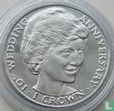 Gibraltar 1 crown 1991 "10th wedding anniversary of Prince Charles and Diana Spencer - Princess Diana" - Image 2