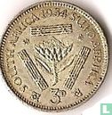 Afrique du Sud 3 pence 1934 - Image 1