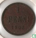 Finland 1 penni 1903 (kleine 3) - Image 1