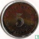 Empire allemand 5 pfennig 1875 (D) - Image 1
