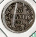 Finlande 25 penniä 1871 - Image 1