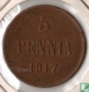 Finlande 5 penniä 1917 - Image 1