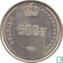 Belgium 500 francs 1990 (DEU) "60th Birthday of King Baudouin" - Image 1