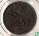 Finlande 5 penniä 1888 - Image 1
