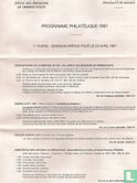 programme philatelique 1987 - Bild 1
