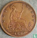 Verenigd Koninkrijk 1 penny 1887 - Afbeelding 1