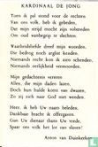 Kardinaal de Jong - Gedicht Anton van Duinkerken - Bild 2