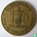 Westafrikanische Staaten 10 Franc 1981 - Bild 2