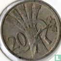 Tchécoslovaquie 20 haleru 1922 - Image 2
